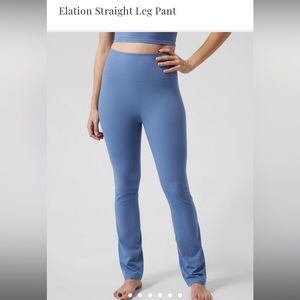 Athleta Elation Straight Leg Pant Large Petite NWT Powervita Ultra High Rise